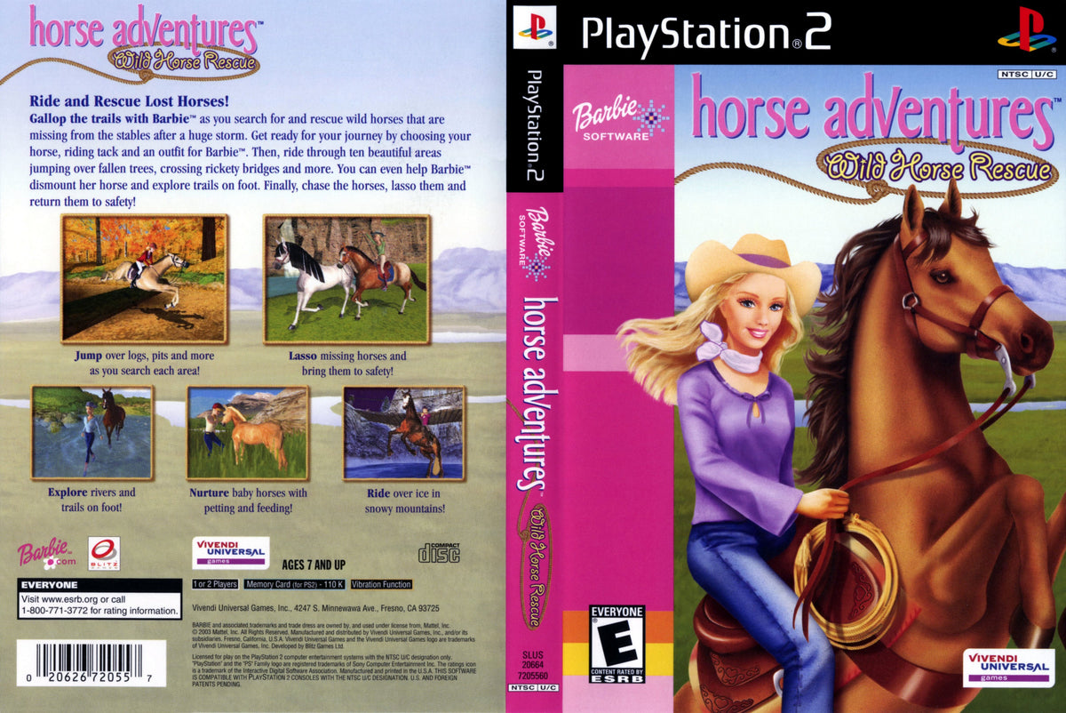 Barbie Horse Adventures: Wild Horse Rescue – Super Game Station