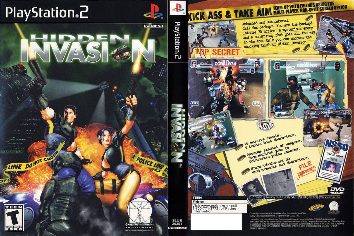 Invasion cachée PS2 Jeu Vidéo Disque Seulement Haiti Invasion cachée PS2 Jeu Vidéo Disque Seulement Haiti