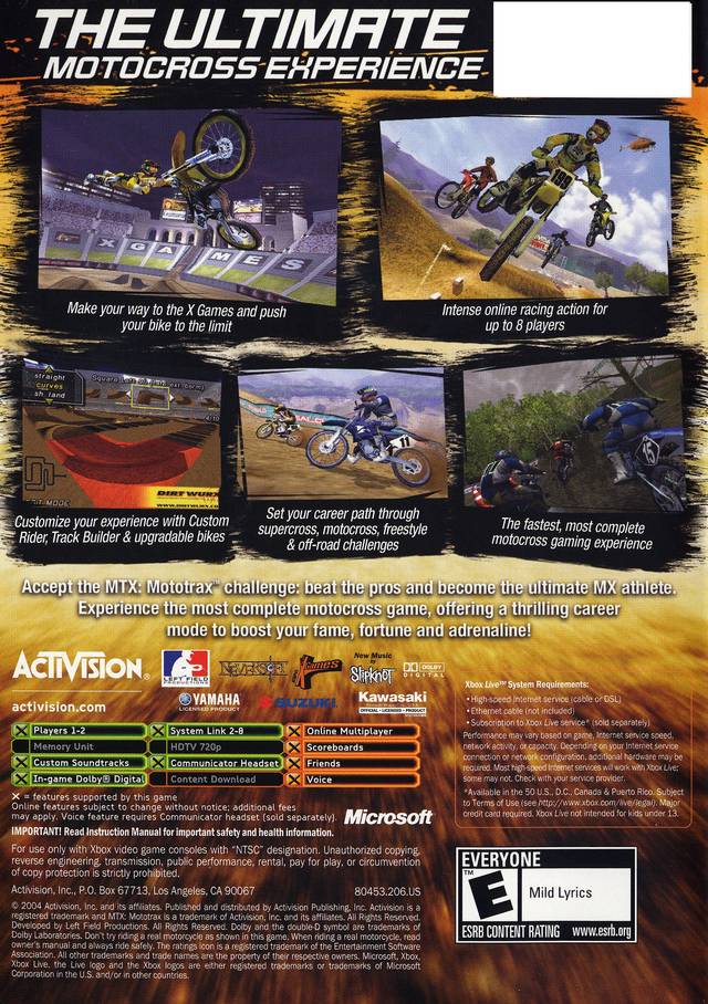 MTX Mototrax - PS2 Games