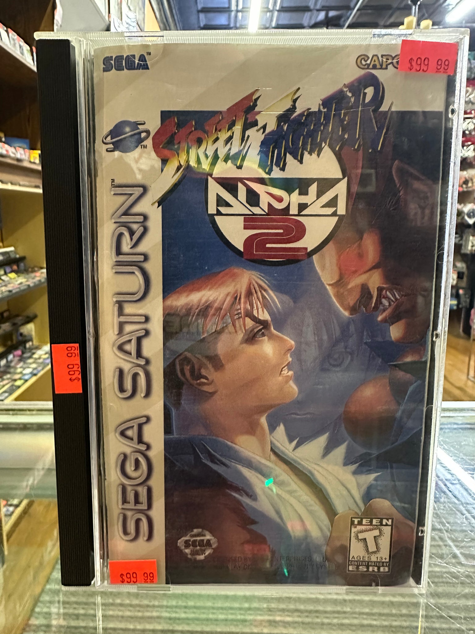 Street Fighter Alpha 2 Game (Sega Saturn, 1996) Game Disc Street Fighter Alpha 2 Game (Sega Saturn, 1996) Game Disc