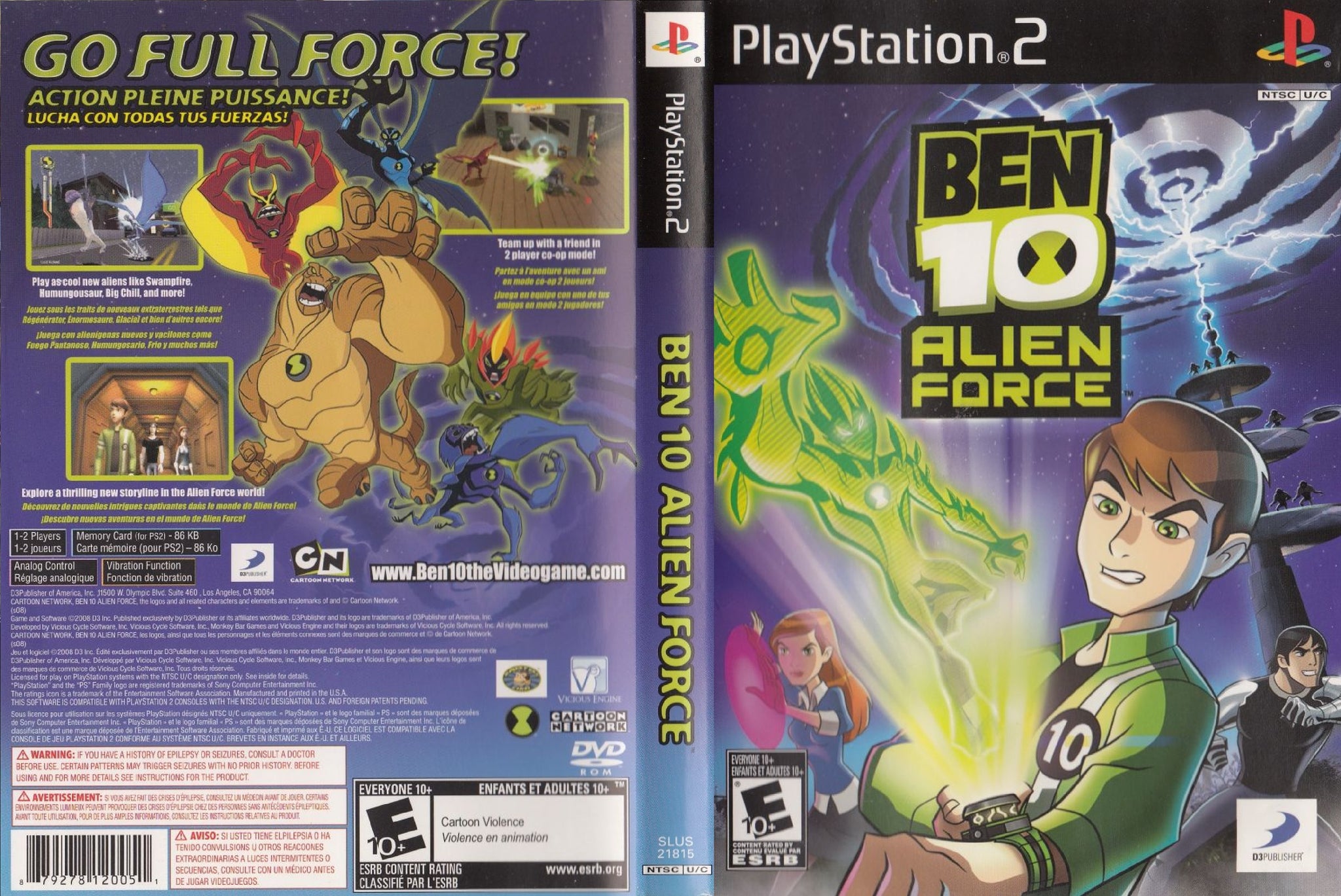 Ben 10: Alien Force - DVD Game (2009) - MobyGames