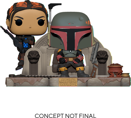 Boba Fett and Fennec on Throne