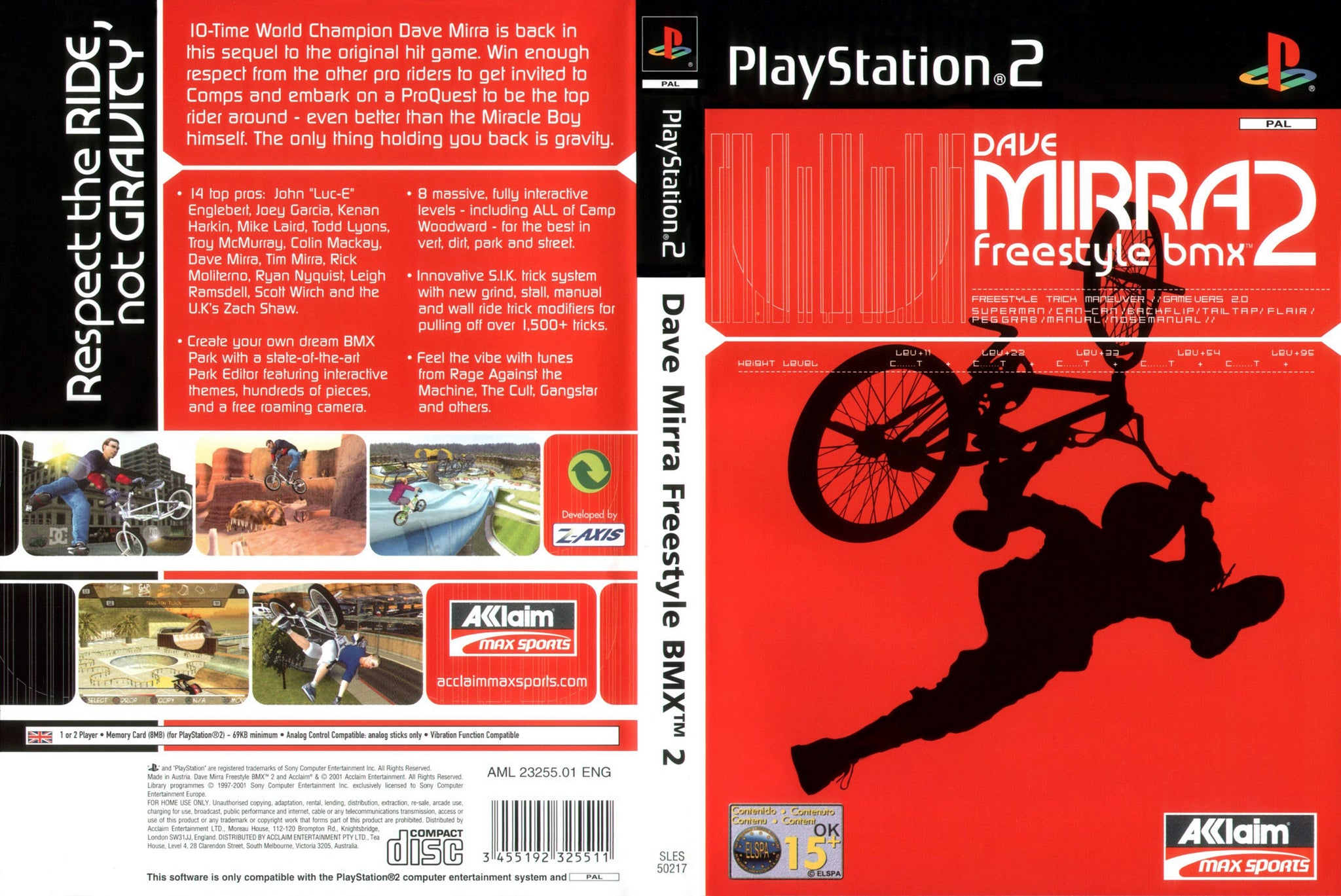 Dave mirra freestyle fashion bmx 2 ps2