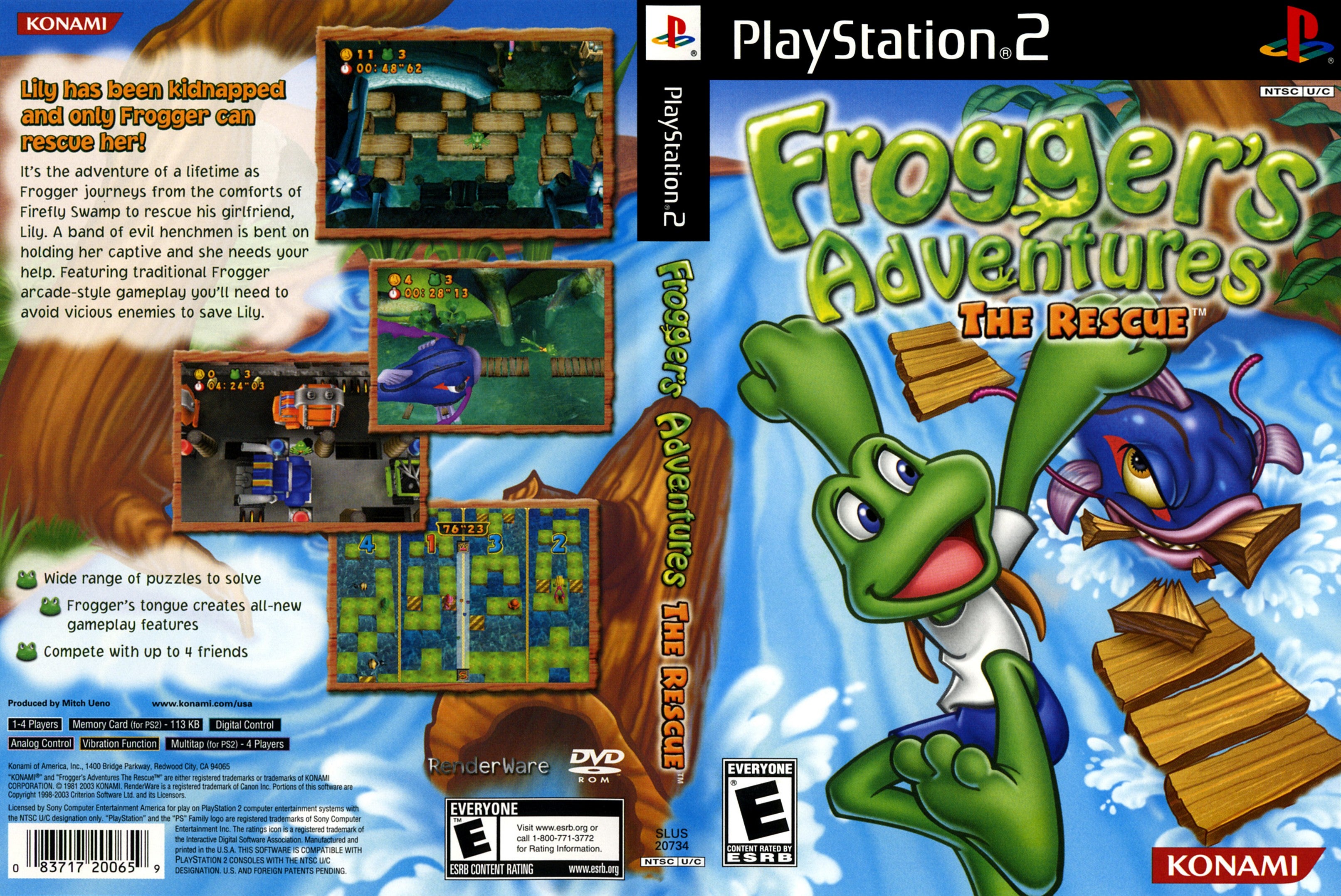 【中古】「非常に良い」Frogger Adventures / Game Frogger's Adventure – Super Game Station