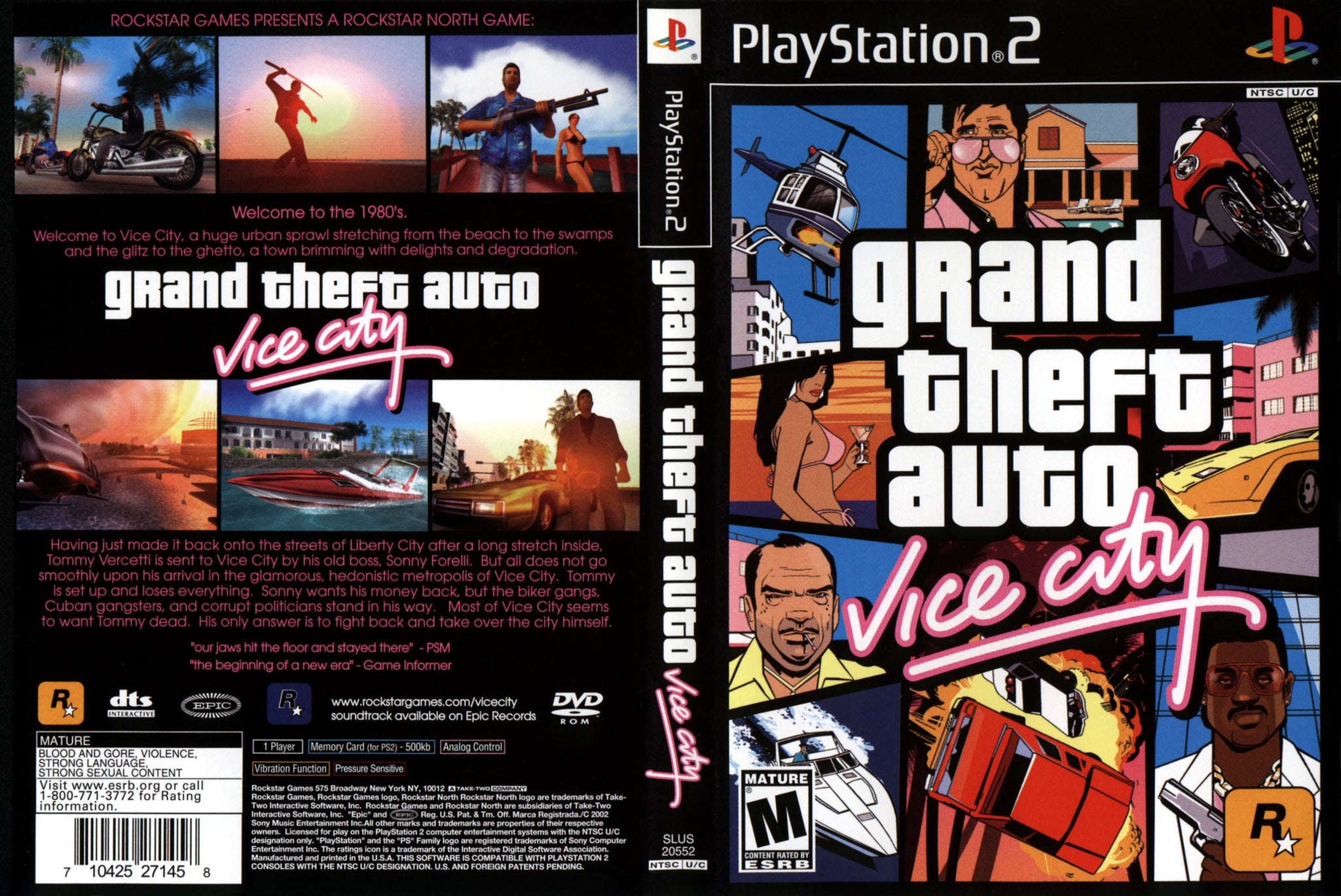 Grand Theft Auto: Vice City (Sony PlayStation 2) **DISC ONLY